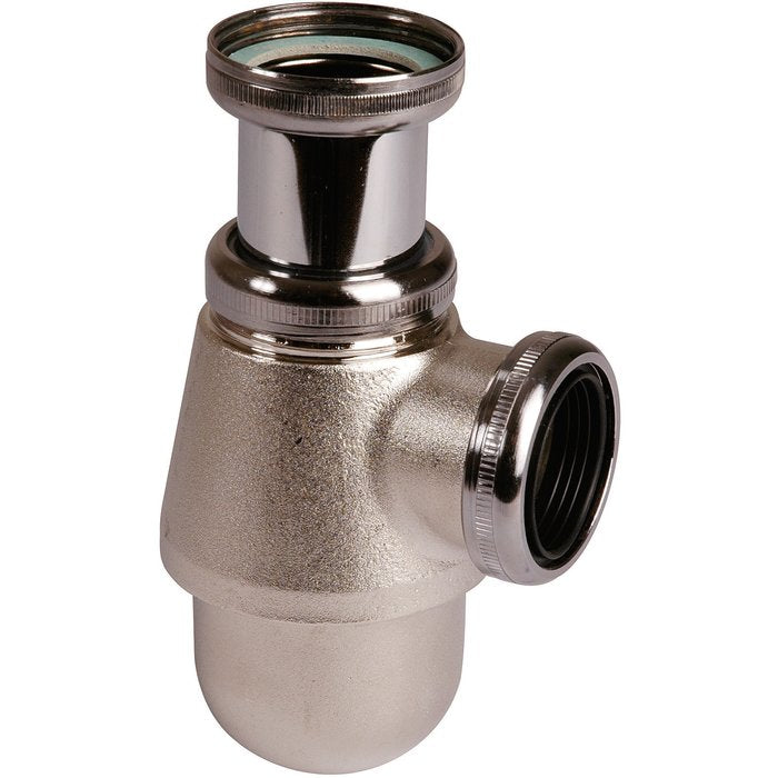 Siphon de lavabo nickelé mat réglable - 1"1/4 - Ø 32 mm - Valentin VALENTIN SR442033VEL
