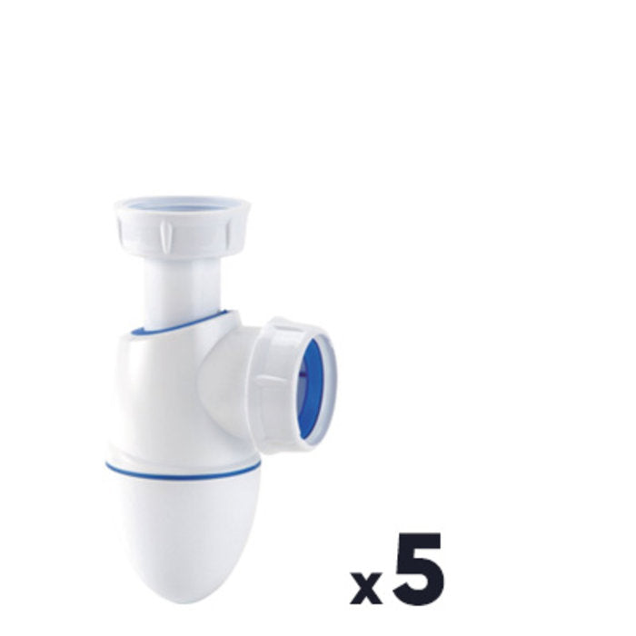 Lot de 5 siphons d'évier - 1"1/2 - Ø 40 mm - Easyphon NICOLL SR217880VEC