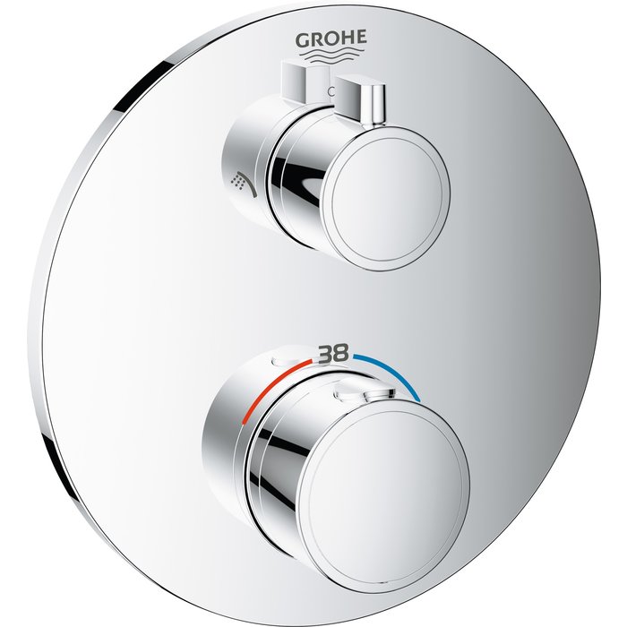 Façade douche - Grohtherm - Grohe - 2 sorties - Avec inverseur GROHE SR296109MTD